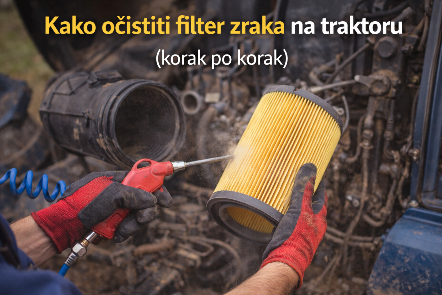 Pročitajte više o članku Kako očistiti filter zraka na traktoru — kada čistiti i kada zamijeniti