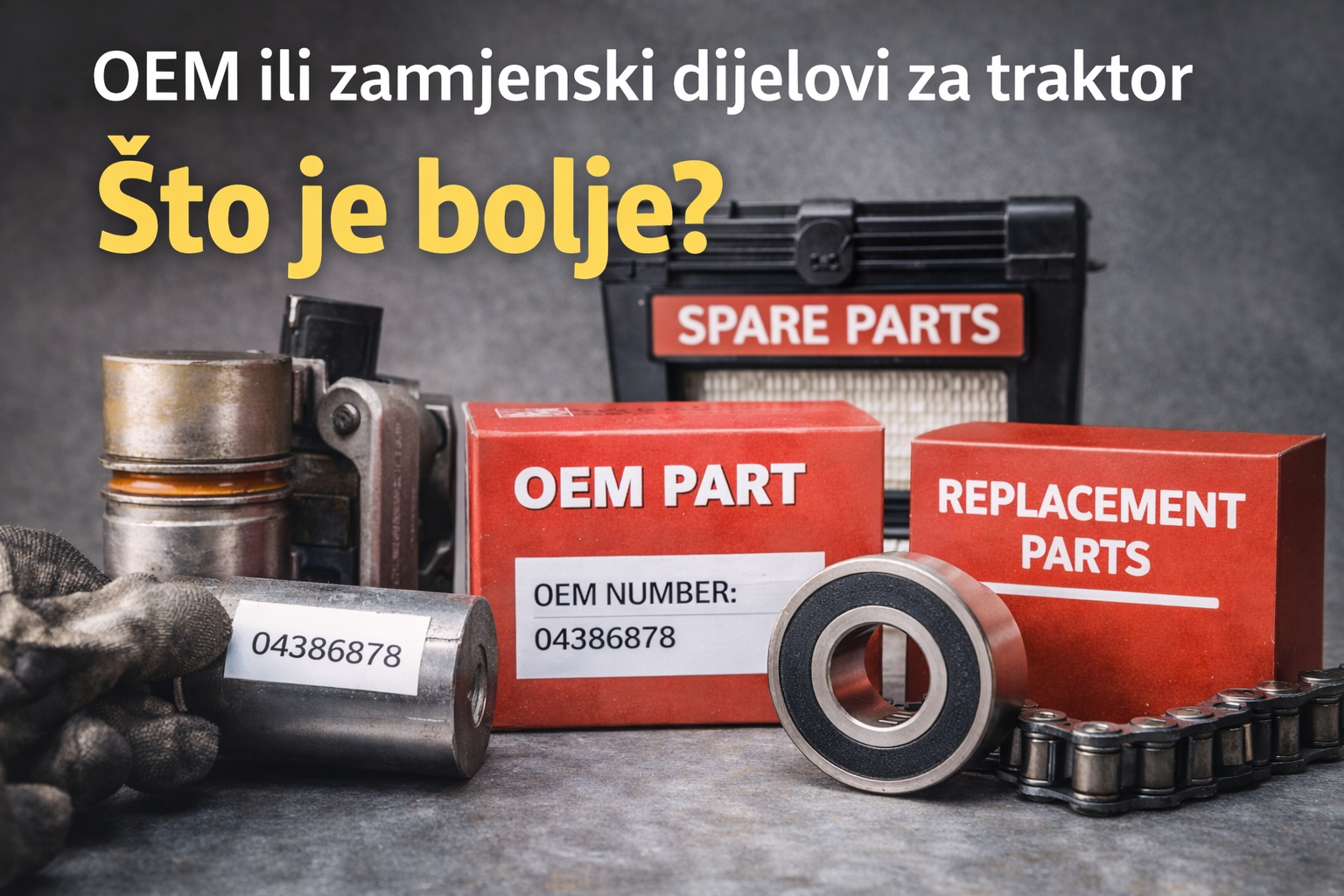 Pročitajte više o članku Kako pronaći OEM broj dijela za traktor i što je bolje — OEM ili zamjenski dijelovi